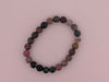Indian Agate Bracelet — Chip & 8mm Round Beads