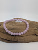 Kunzite Bracelet — 6mm Round Beads