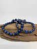 Lapis Lazuli Bracelet — Chip, 6mm & 8mm Round Beads