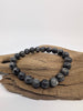 Larvikite Bracelet — 8mm & 10mm Round Beads