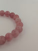 Lavender Rose Quartz Bracelet — 6mm & 8mm Round Beads