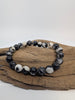 Zebra Jasper Bracelet — 8mm Round Beads