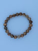 Picture Jasper Bracelet — 8mm Round Beads