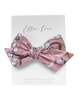 Antique Rose Floral Oversize Bow
