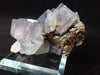 Purple Fluorite with Quartz and Mica – YGX Mine, China