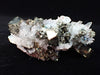 Pyrite and Quartz on Blue Gibbsite – Shangbao Mine, Hunan, China
