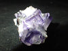 Violet Fluorite with Sphalerite – Elmwood Mine, Tennessee, USA