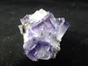 Violet Fluorite with Sphalerite – Elmwood Mine, Tennessee, USA