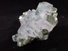 YGX Fluorite with Pyrite – Rare Transparent Fluorite Cluster with UV Glow (198g)