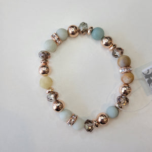 Rose Gold Filled Gemstone Bracelets - 1