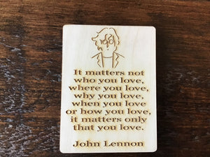 “John Lennon - It Matters Not” Magnet - 1