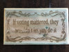 If Voting Mattered Plaque - 1