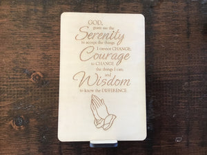 Keepsake Serenity Prayer Card - 1
