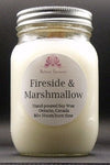 Fireside & Marshmallow Soy Wax Candle - Mason Jar 80+ Hours - 1