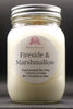 Fireside & Marshmallow Soy Wax Candle - Mason Jar 80+ Hours - 1