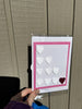 White and Pink hearts  - 1