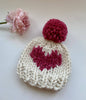 Raspberry Heart Hat